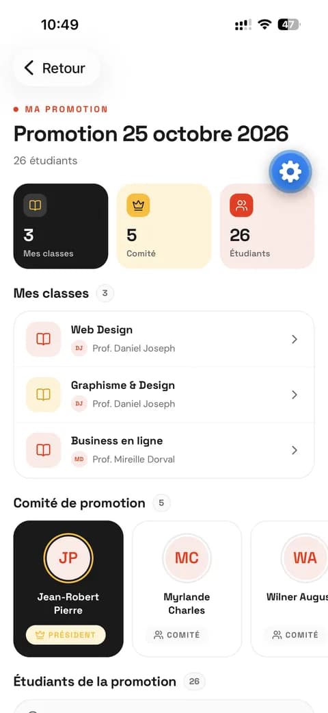 Application MAE SCHOOL — promotion