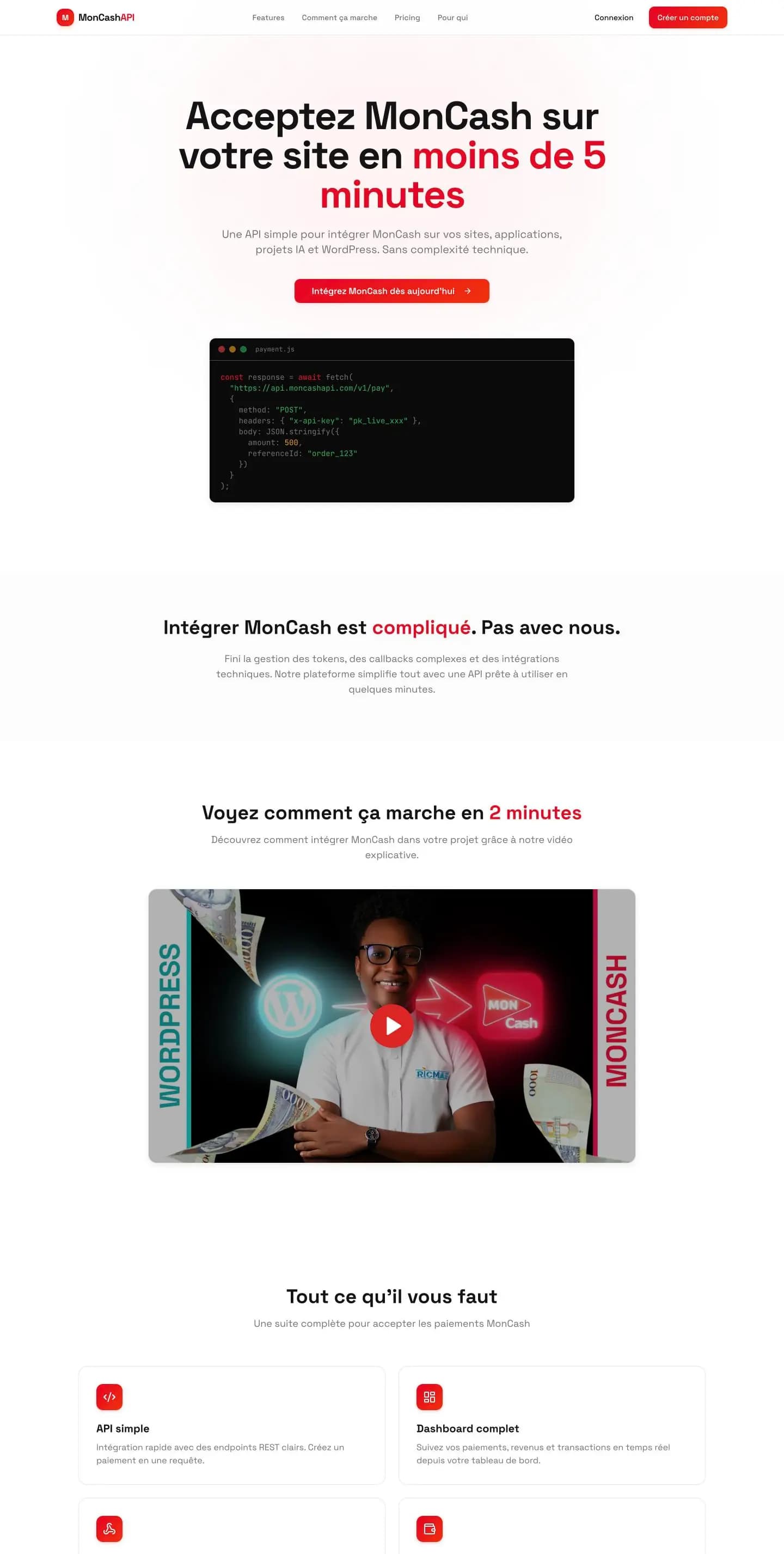PeyemAPI — page d'accueil